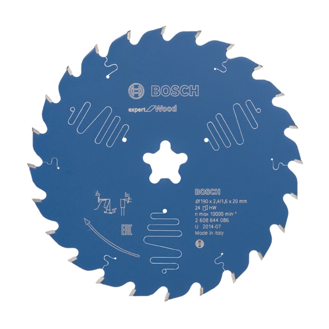 Lame de scie circulaire Bosch Expert pour bois 190 x 2,4 mm 24