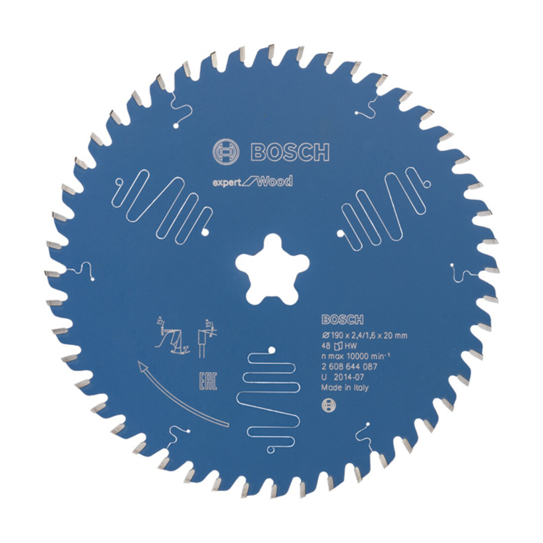 Lame de scie circulaire Bosch Expert pour bois 190 x 2,4 mm 48