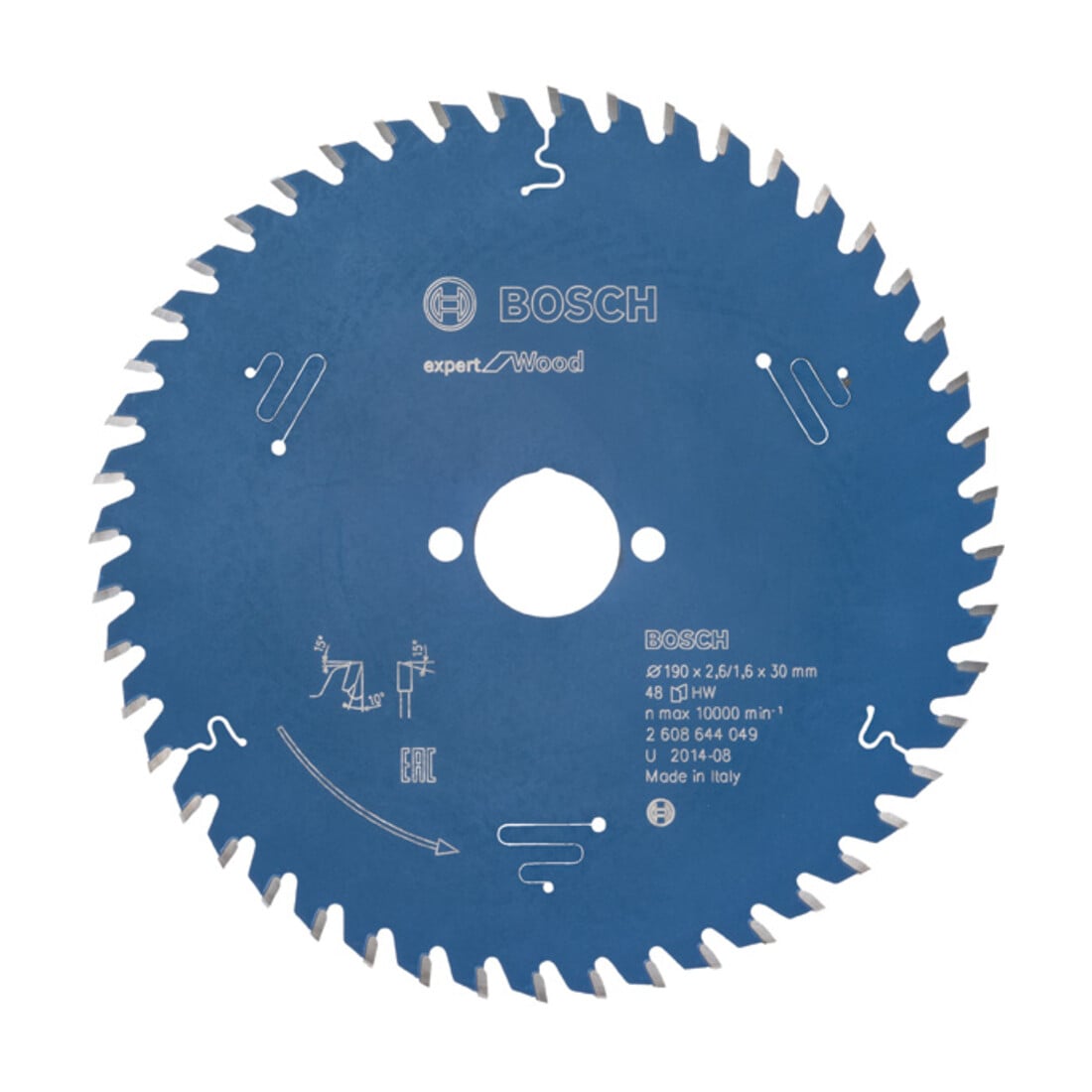 Lame de scie circulaire Bosch Expert pour bois 190 x 30 x 2,6 mm 48