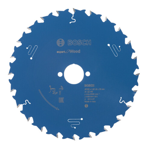 Lame de scie circulaire Bosch Expert pour bois 200 x 30 x 2,8 mm 24
