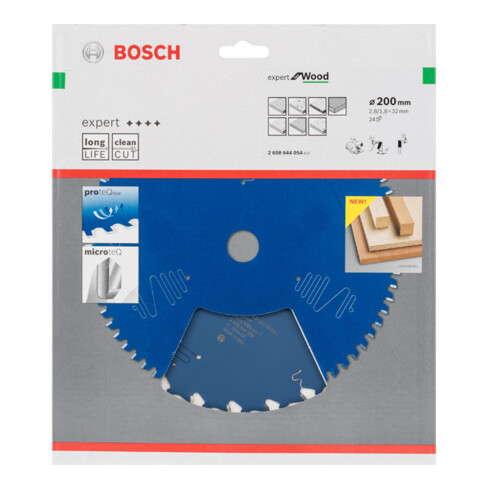Lame de scie circulaire Bosch Expert pour bois 200 x 32 x 2,8 mm 24