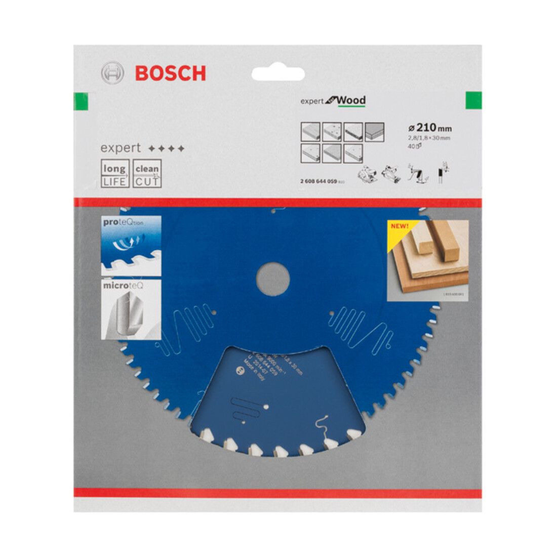 Lame de scie circulaire Bosch Expert pour bois 210 x 30 x 2,8 mm 40