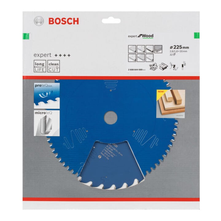 Lame de scie circulaire Bosch Expert pour bois 225 x 30 x 2,6 mm 32