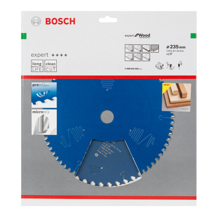 Lame de scie circulaire Bosch Expert pour bois 235 x 30 x 2,8 mm 48