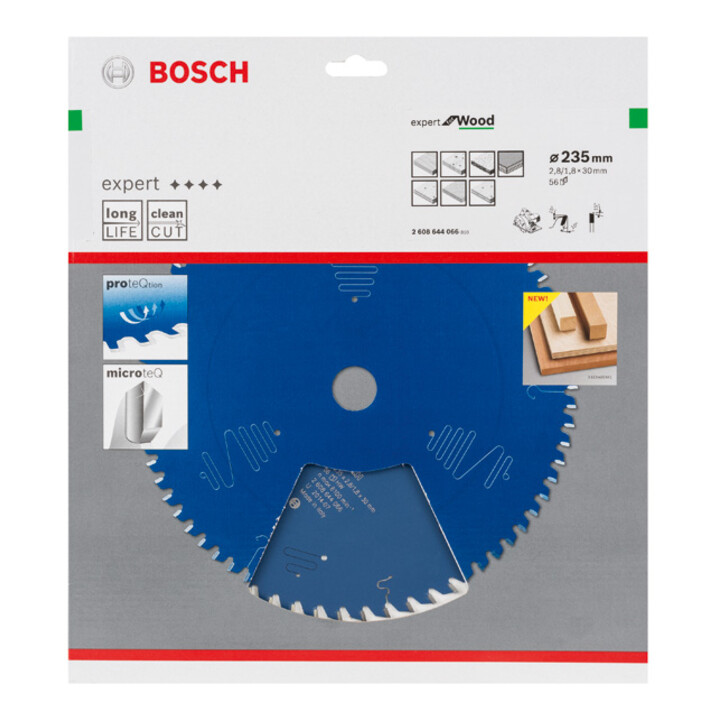Lame de scie circulaire Bosch Expert pour bois 235 x 30 x 2,8 mm 56