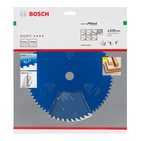 Lame de scie circulaire Bosch Expert pour bois 235 x 30 x 2,8 mm 56
