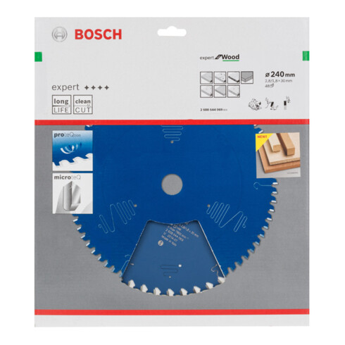Lame de scie circulaire Bosch Expert pour bois 240 x 30 x 2,8 mm 48