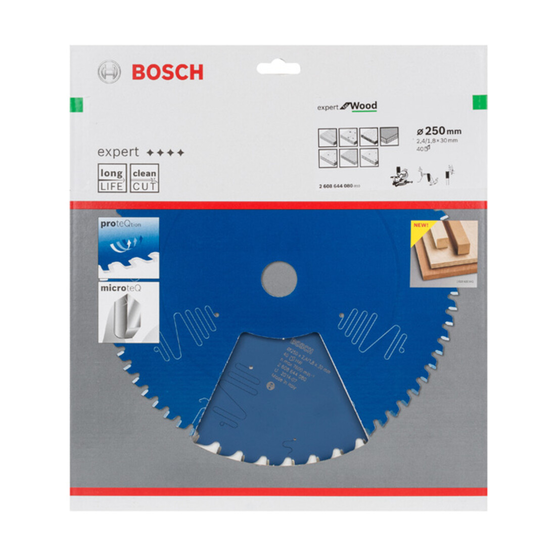 Lame de scie circulaire Bosch Expert pour bois 250 x 30 x 2,4 mm 40