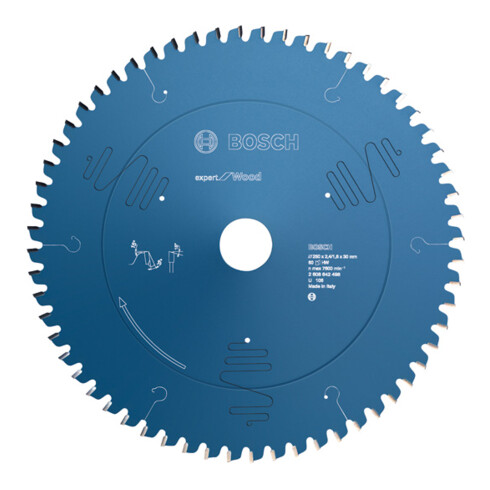 Lame de scie circulaire Bosch Expert pour bois 250 x 30 x 2,4 mm 60