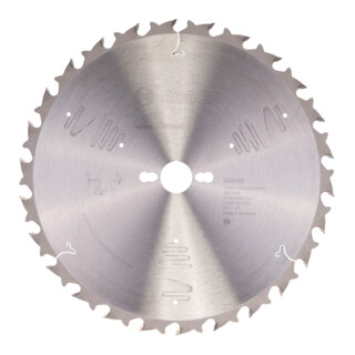 Lame de scie circulaire Bosch Expert Wood Pour les scies à format et les scies à table horizontales/verticales 30 mm