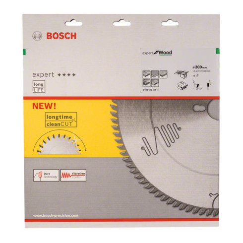 Lame de scie circulaire Bosch Expert pour bois 300 x 30 x 3,2 mm 48