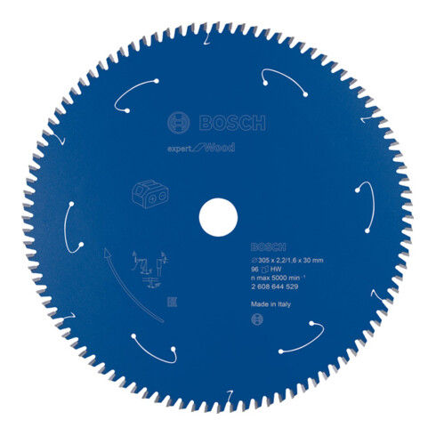Lame de scie circulaire Bosch Expert pour bois 305 x 2,2/1,6 x 30 96 dents