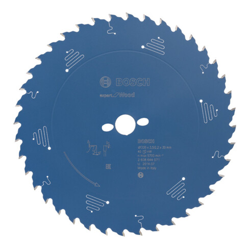 Lame de scie circulaire Bosch Expert pour bois 330 x 30 x 3,5 mm 40