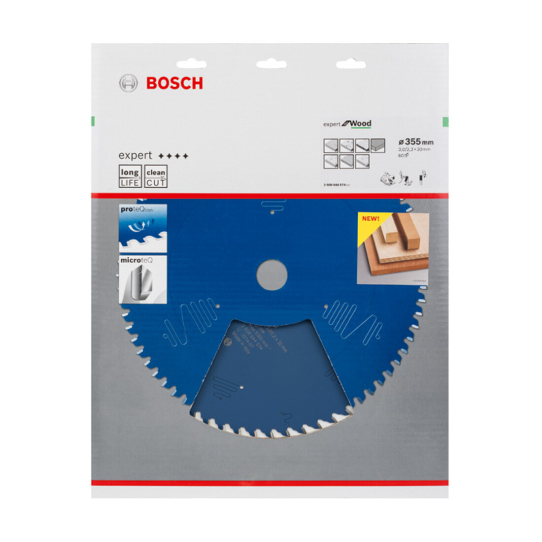 Lame de scie circulaire Bosch Expert pour bois 355 x 30 x 3,0 mm 60