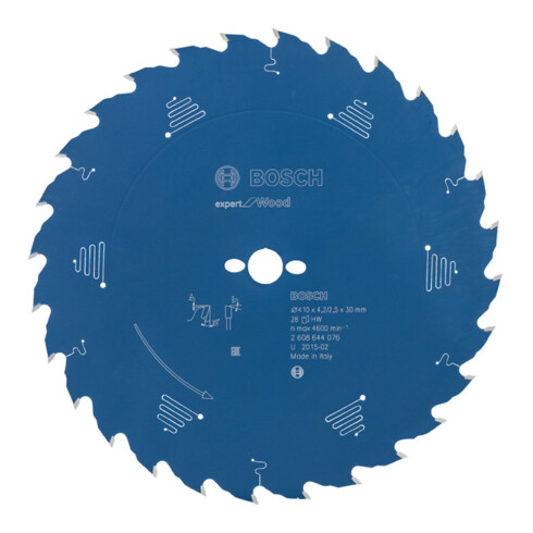 Lame de scie circulaire Bosch Expert pour bois 410 x 30 x 4,2 mm 28
