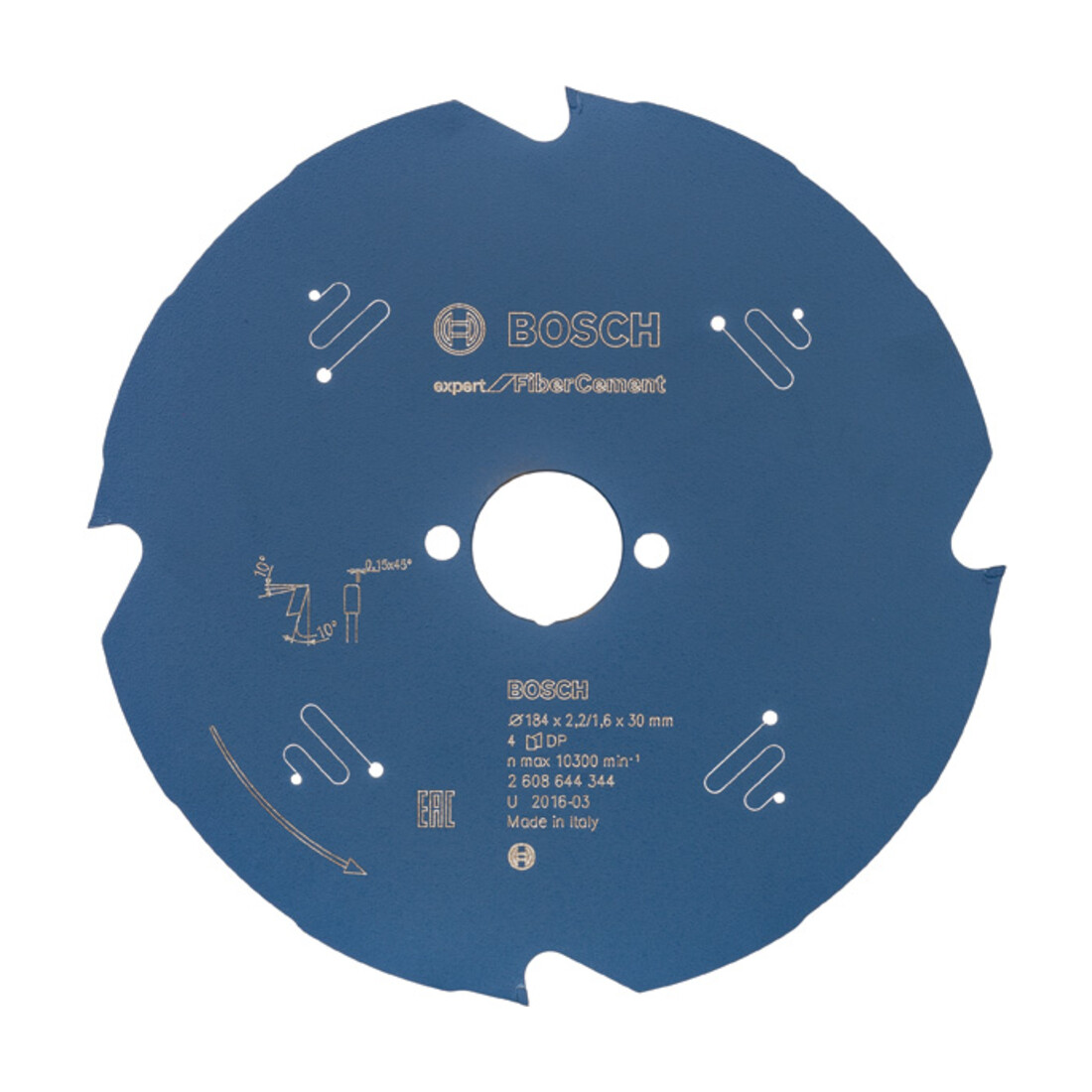Lame de scie circulaire Bosch Expert pour fibre-ciment 184 x 30 x 2,2 mm 4