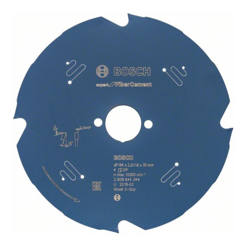 Lame de scie circulaire Bosch Expert pour fibre-ciment 184 x 30 x 2,2 mm 4