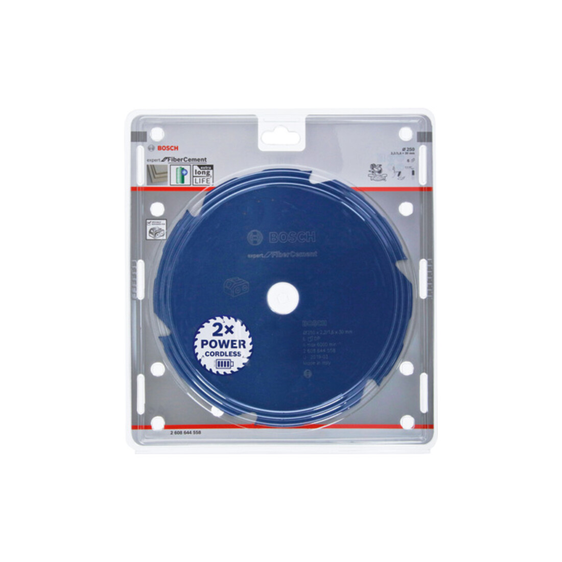 Lame de scie circulaire Bosch Expert pour fibre-ciment 250 x 2,2/1,6 x 30 6 dents