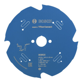 Lame de scie circulaire Bosch Expert stone-soft Pour les scies circulaires manuelles et à coupe plongeante