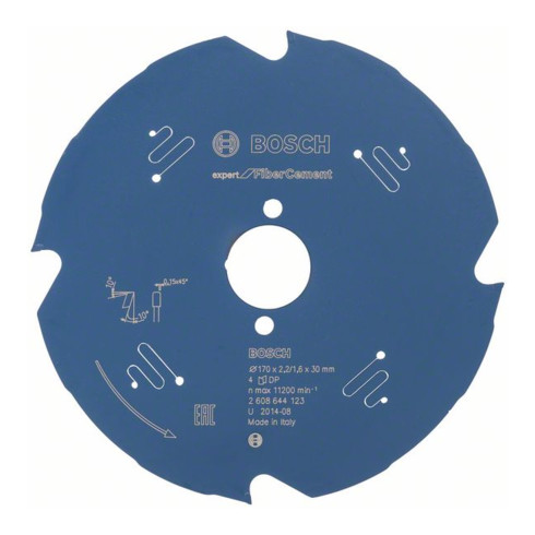 Lame de scie circulaire Bosch Expert pour fibres-ciment 170 x 30 x 2,2 mm 4