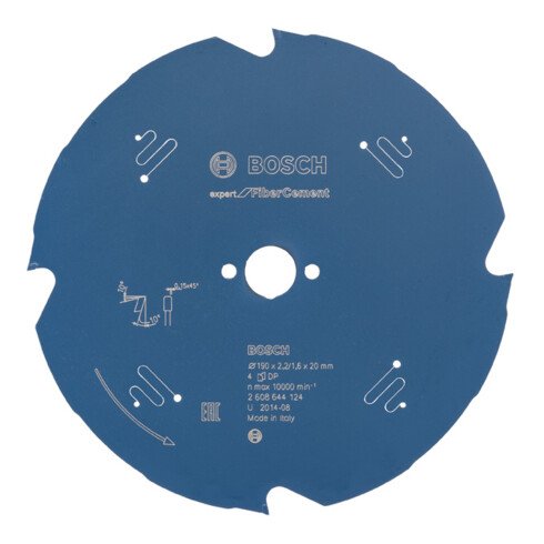 Lame de scie circulaire Bosch Expert pour fibres-ciment 190 x 20 x 2,2 mm 4