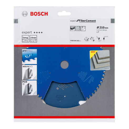 Lame de scie circulaire Bosch Expert pour fibres-ciment 210 x 30 x 2,2 mm 6