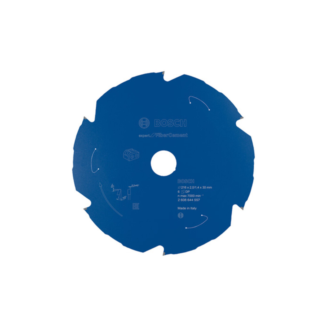 Lame de scie circulaire Bosch Expert pour fibrociment 216 x 2/1,4 x 30 6 dents