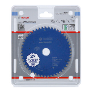 Lame de scie circulaire Bosch Expert for Aluminium pour les scies circulaires manuelles et sans fil à coupe plongeante et les scies à métaux sèches sans fil