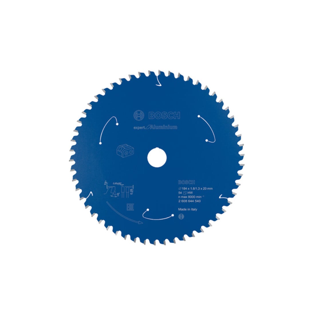 Lame de scie circulaire Bosch Expert pour l'aluminium pour scies à batterie 184 x 1,8/1,3 x 20 54 dents