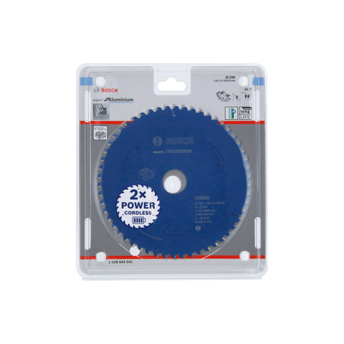 Lame de scie circulaire Bosch Expert pour l'aluminium pour scies à batterie 190 x 1,8/1,3 x 30 54 dents