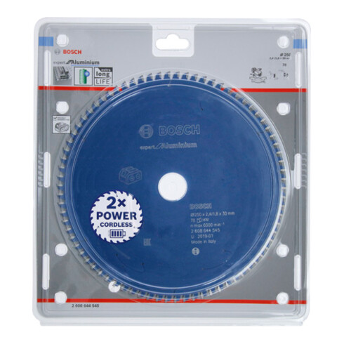 Lames de scies circulaires pour les scies sans fil Expert pour l'aluminium pour les scies à onglet et à tronçonner sans fil
