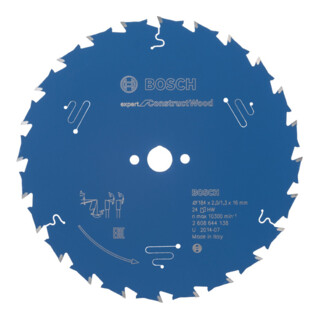 Lame de scie circulaire Bosch Expert Holz Pour les scies circulaires à main et à coupe plongeante