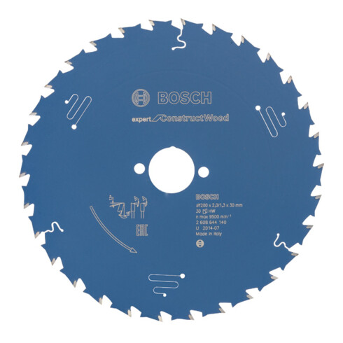 Lame de scie circulaire Bosch Expert pour la construction en bois 200 x 30 x 2,0 mm 30