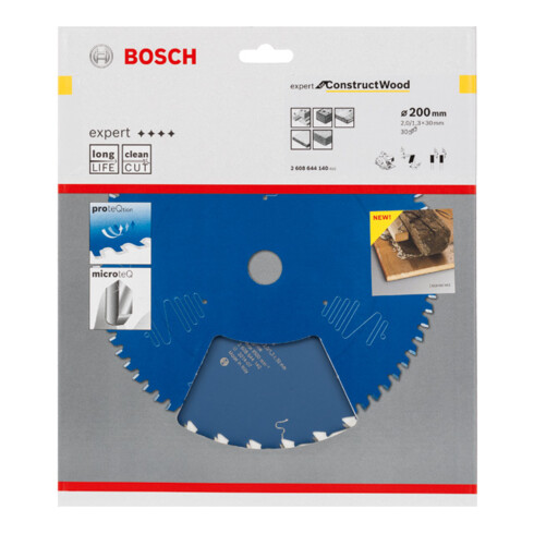 Lame de scie circulaire Bosch Expert pour la construction en bois 200 x 30 x 2,0 mm 30