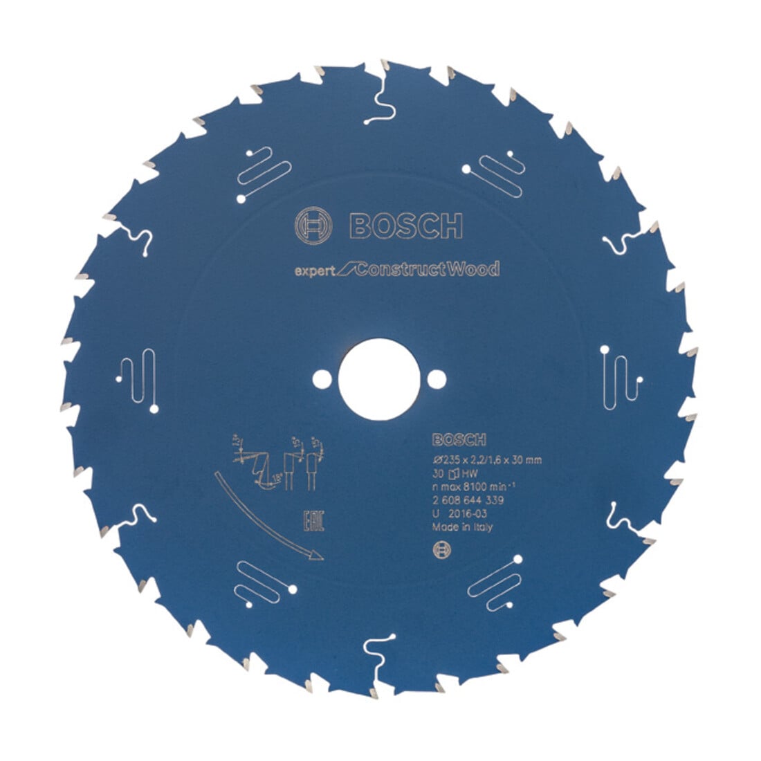 Lame de scie circulaire Bosch Expert pour la construction en bois 235 x 30 x 2,0 mm 30