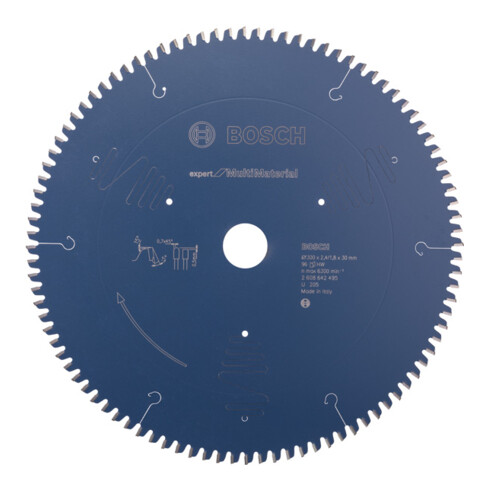 Lame de scie circulaire Bosch Expert pour Multi matériaux 300 x 30 x 2,4 mm 96
