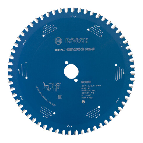 Lame de scie circulaire Bosch Expert pour panneau sandwich 270 x 30 x 2,4 mm 60