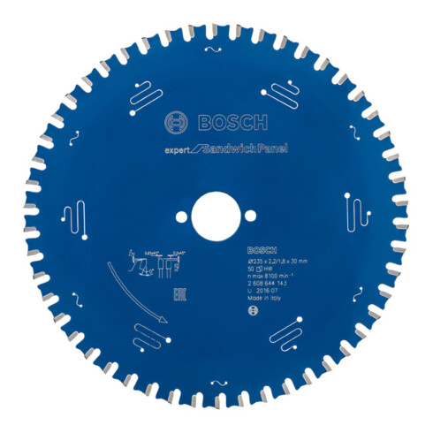 Lame de scie circulaire Bosch Expert pour panneaux sandwich 235 x 30 x 2,2 mm 50