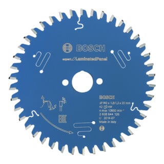 Lame de scie circulaire Bosch Expert pour le plastique Pour les scies circulaires manuelles et à lame plongeante
