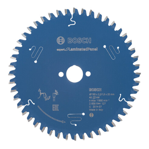 Lame de scie circulaire Bosch Expert pour panneaux stratifiés 160 x 20 x 2,2 mm 48