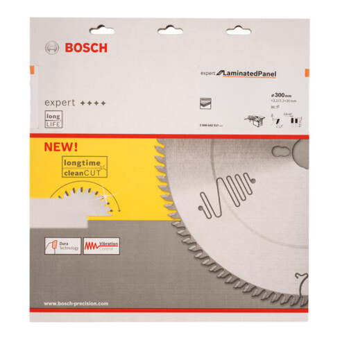 Lame de scie circulaire Bosch Expert pour panneaux stratifiés 300 x 30 x 3,2 mm 96