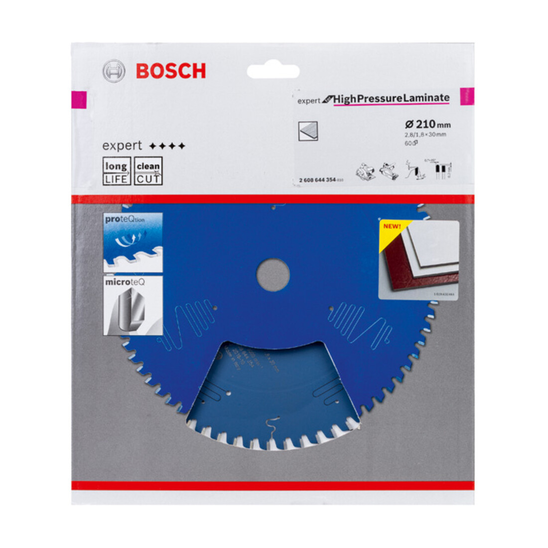 Lame de scie circulaire Bosch Expert pour stratifié haute pression 210 x 30 x 2,8 mm 60