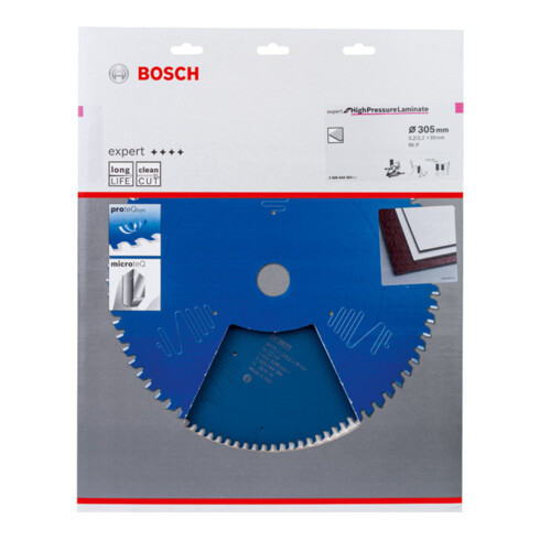 Lame de scie circulaire Bosch Expert pour stratifié haute pression 305 x 30 x 3,2 mm 96