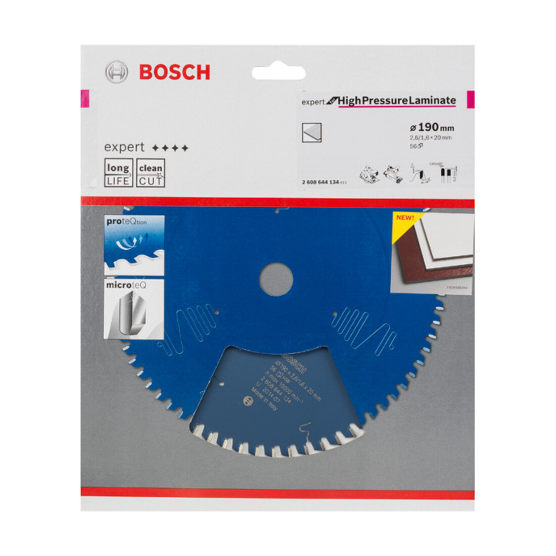 Lame de scie circulaire Bosch Expert pour stratifiés haute pression 190 x 20 x 2,6 mm 56
