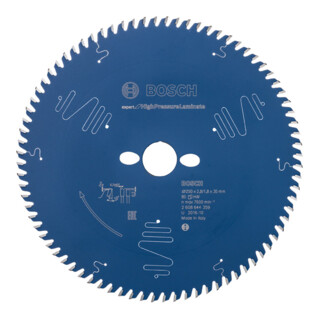 Lame de scie circulaire Bosch Expert pour le plastique Pour les scies à format et les scies de table horizontales/verticales