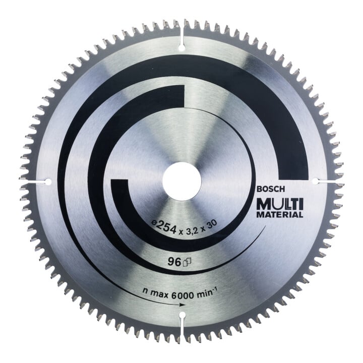 Lame de scie circulaire Bosch Multi Material 254 x 30 x 3,2 mm; 96