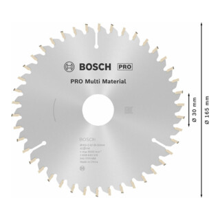 Lame de scie circulaire Bosch standard universelle pour les scies à onglet et les scies circulaires de table 30 mm