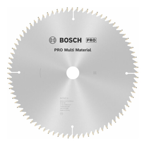 Lame de scie circulaire Bosch Multi Matériau 305 x 30 x 3,2 mm 80