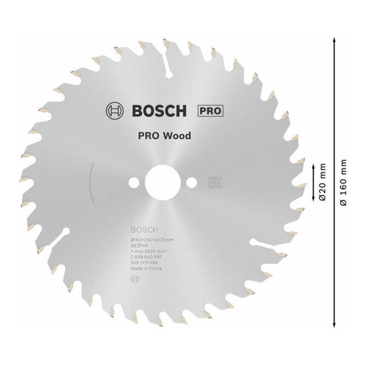 Lame de scie circulaire Bosch Optiline Wood