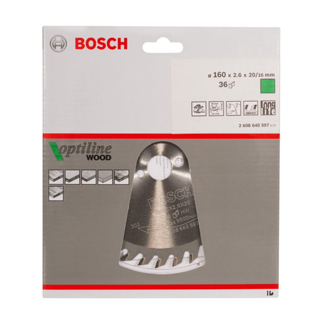 Lame de scie circulaire Bosch Optiline Wood